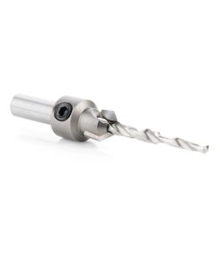 55124 Carbide Tipped 82 Degree Countersink with Slow Spiral Stepped Drill, #8 & #9-10 Screws 7/16 Dia x 11/64 Drill Dia x 5/16 Round Shank