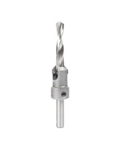 55134 Carbide Tipped 82 Degree Shankless Countersink with Slow Spiral Drill, #24 Screw 3/4 Dia x 3/8 Drill Dia x 3/8 Drill Shank
