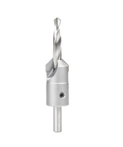 55136 Carbide Tipped 82 Degree Shankless Countersink with Slow Spiral Drill, #24 Screw 1 Dia x 3/8 Drill Dia x 3/8 Drill Shank