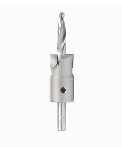 55143 Carbide Tipped Shankless Counterbore with Slow Spiral Drill, #24 Screw 1 Dia x 3/8 Drill Dia x 3/8 Drill Shank