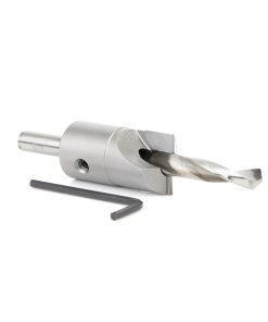 55143 Carbide Tipped Shankless Counterbore with Slow Spiral Drill, #24 Screw 1 Dia x 3/8 Drill Dia x 3/8 Drill Shank
