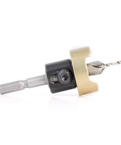 55160 Carbide Tipped 82 Degree Countersink with Adjustable Depth Stop and No-Thrust Ball Bearing, For Festool® CENTROTEC® System 3/8 Dia x 3/32 Drill Dia for Wood Screw #6