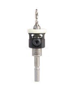 55186 Carbide Tipped 82 Degree Countersink with Adjustable Low Friction Depth Stop, For Festool® CENTROTEC® System 3/8 Dia x 5/32 Drill Dia for Wood Screw #12-14