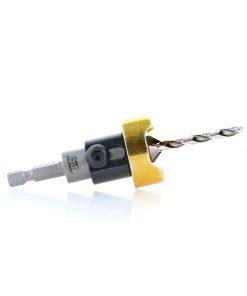 55240 Carbide Tipped 82 Degree Countersink with Adjustable Depth Stop and No-Thrust Ball Bearing, 1/2 Dia x 11/64 Drill Dia x 1/4 Inch Quick Release Hex Shank for Wood Screw #14-16