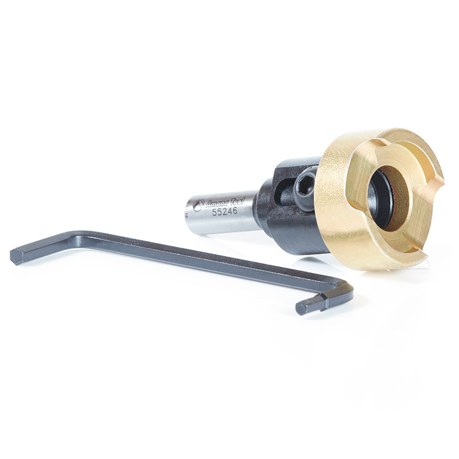 55246 Adjustable Depth Stop and No-Thrust Ball Bearing Adapter 1-1/4 Dia x 3/8 Inch Shank