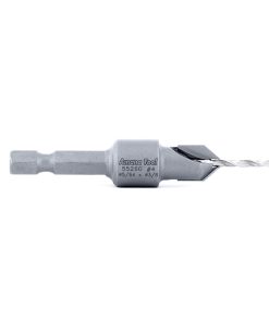 55260 Carbide Tipped 82 Degree Countersink 3/8 Dia x 49 Deg x 1/4 Quick Release Hex Shank for Wood Screw #4
