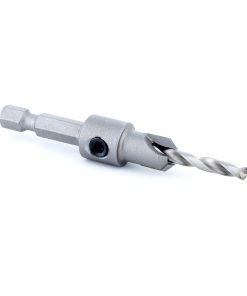 55269 Carbide Tipped 82 Degree Countersink 3/8 Dia x 49 Deg x 1/4 Quick Release Hex Shank for Wood Screw #12-14