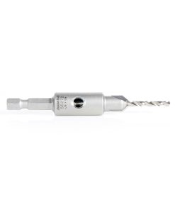 55272 Replacement Carbide Tipped Countersink with Slow Spiral HSS M2 Drill for #6 Size Screw 3/8 Drill Dia x 1/4 Hex Shank for #55227 Adjustable No-Thrust Countersink