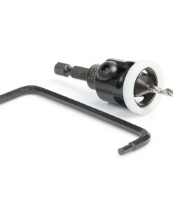 55295 Carbide Tipped 82 Degree Countersink with Adjustable Low Friction Depth Stop, 1/2 Dia x 9/64 Drill Dia x 1/4 Inch Quick Release Hex Shank for Wood Screw #12