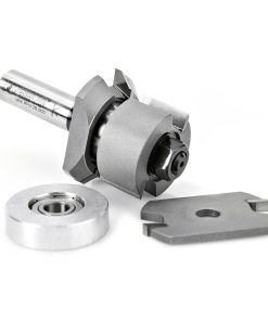 55320 Carbide Tipped V Paneling 45 Deg x 1-13/16 Dia x 1/2 to 1-3/16 x 1/2 Inch Shank with Ball Bearing Assembly