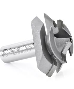 55389 Carbide Tipped Lock Miter 45 Deg x 1-3/4 Dia x 7/8 x 1/2 Inch Shank for 3/8 - 3/4 Material