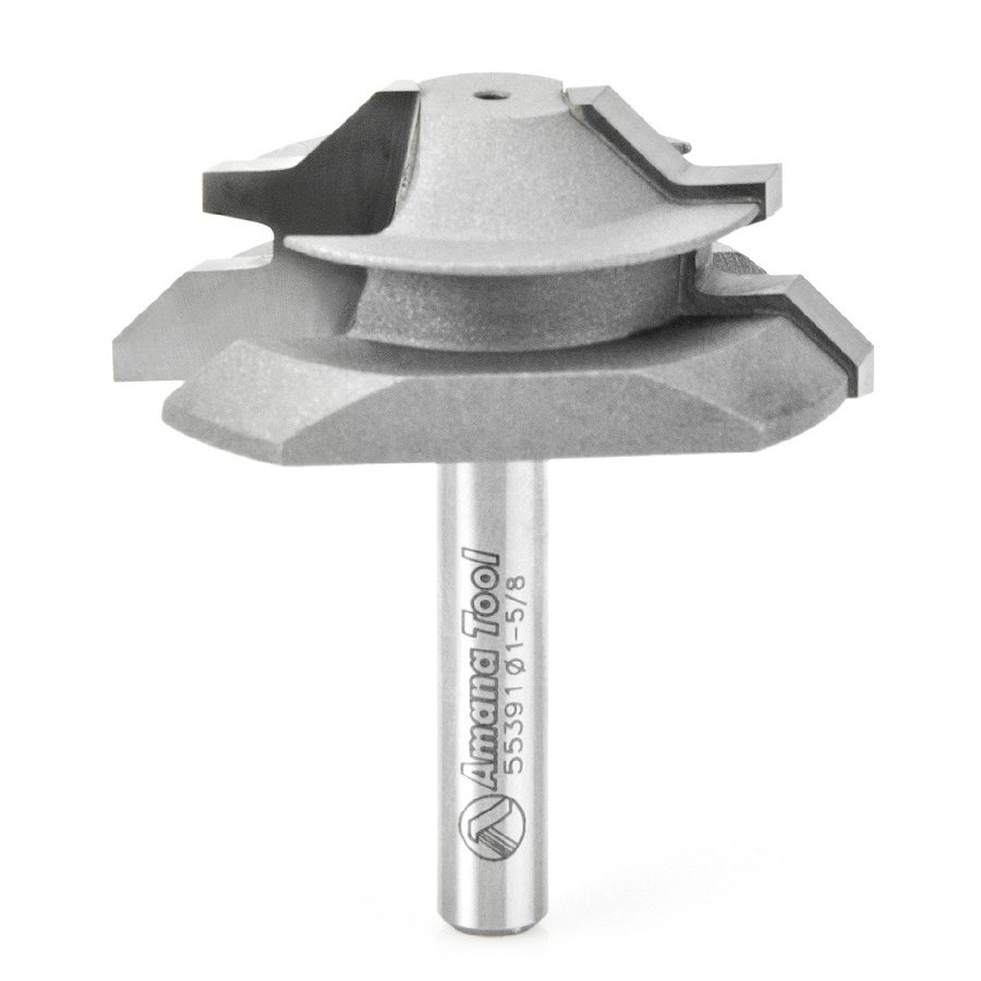 55391 Carbide Tipped Lock Miter 45 Deg x 1-5/8 Dia x 5/8 x 1/4 Inch Shank for 3/8 - 1/2 Material