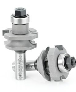 55420 Carbide Tipped 2-Piece Concave Stile and Rail 1-5/8 Dia x 1-1/16 x 1/4 Radius x 1/2 Inch Shank Set