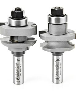 55420 Carbide Tipped 2-Piece Concave Stile and Rail 1-5/8 Dia x 1-1/16 x 1/4 Radius x 1/2 Inch Shank Set