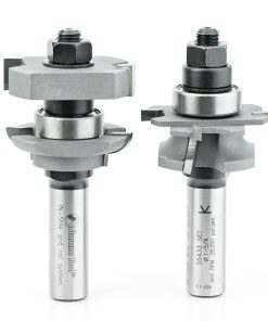 55433 Carbide Tipped Adjustable Concave Instile and Rail System 1-5/8 Dia x 5/8 to 1-1/8 x 1/4 Radius x 1/2 Inch Shank Set