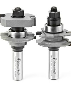 55436 Carbide Tipped Adjustable Ogee Instile and Rail System 1-5/8 Dia x 5/8 to 1-1/8 x 5/32 Radius x 1/2 Inch Shank Set
