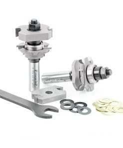 55437 Carbide Tipped Adjustable Bead Instile and Rail System 1-5/8 Dia x 5/8 to 1-1/8 x 3/16 Radius x 1/2 Inch Shank Set