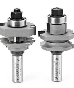 55440 Carbide Tipped 2-Piece Stile and Rail 1-5/8 Dia x 1-1/16 x 3/16 Radius x 1/2 Inch Shank Set
