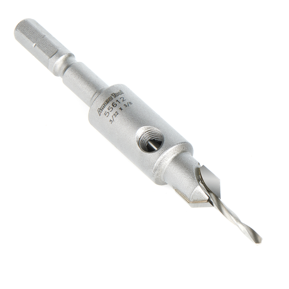 55612 Carbide Tipped 82 Degree Countersink for Festool® CENTROTEC® System #6 Screw 3/8 Dia x 3/32 Drill Dia
