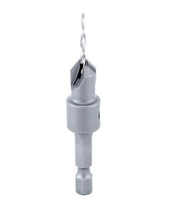55622 Carbide Tipped 82 Degree Countersink Taper #6 Screw 3/8 Dia x 3/32 Drill Dia x 1/4 Hex Shank
