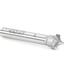 56126 Carbide Tipped Point Cutting Roundover 3/16 Radius x 3/8 Dia x 19/64 x 1/4 Shank Router Bit