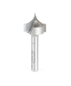 56127 Carbide Tipped Point Cutting Roundover 3/8 Radius x 3/4 Dia x 5/8 x 1/4 Shank Router Bit