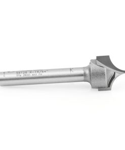 56128 Carbide Tipped Point Cutting Roundover 19/64 Radius x 19/32 Dia x 1/2 x 1/4 Shank Router Bit