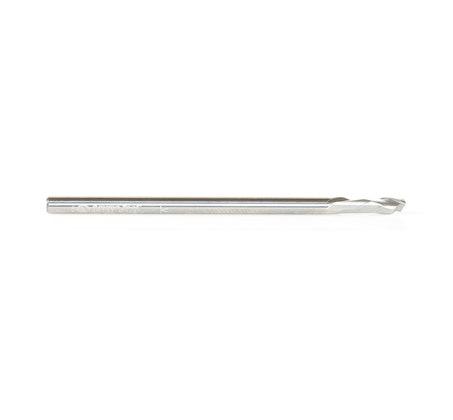 46137 CNC Solid Carbide Compression Spiral Single Flute 1/8 Dia x 3/8 x 1/8 Inch Shank