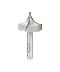 56144 Carbide Tipped Point Cutting Roundover 1/2 Radius x 1 Dia x 3/4 x 1/4 Shank Router Bit