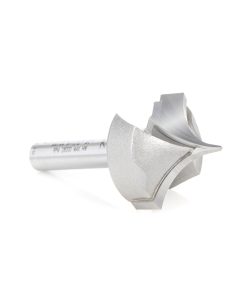 56144 Carbide Tipped Point Cutting Roundover 1/2 Radius x 1 Dia x 3/4 x 1/4 Shank Router Bit
