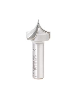 56145 Carbide Tipped Point Cutting Roundover 1/2 Radius x 1 Dia x 3/4 x 1/2 Shank Router Bit