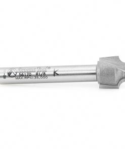 56170 Carbide Tipped Plunge Beading 1/8 Radius x 1/2 Dia x 3/8 x 1/4 Inch Shank