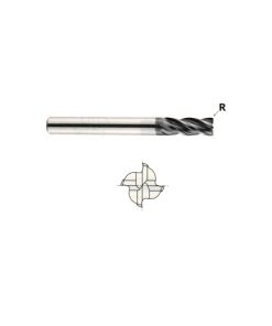YG1-EMB38024 - 3/8 x 3/8 x 7/8 x 2-1/2 - V7 Mill Inox 4 Flute Regular Length Corner Radius Flat Carbide End Mill