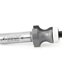 57118 Carbide Tipped Countertop No-Drip with Ultra-Glide Radius Bearing Guide Solid Surface 1 Inch Dia x 7/8 x 5/16 Angle x 1/2 Shank