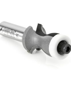 57120 Carbide Tipped Countertop No-Drip with Ultra-Glide Radius Bearing Guide Solid Surface 1 Inch Dia x 1-1/8 x 5/16 Angle x 1/2 Shank