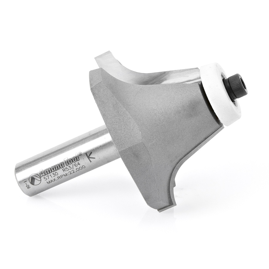 57130 Carbide Tipped Undermount Bowl Solid Surface 2-1/4 Dia x 1-1/4 x 18 Deg x 1/2 Inch Shank