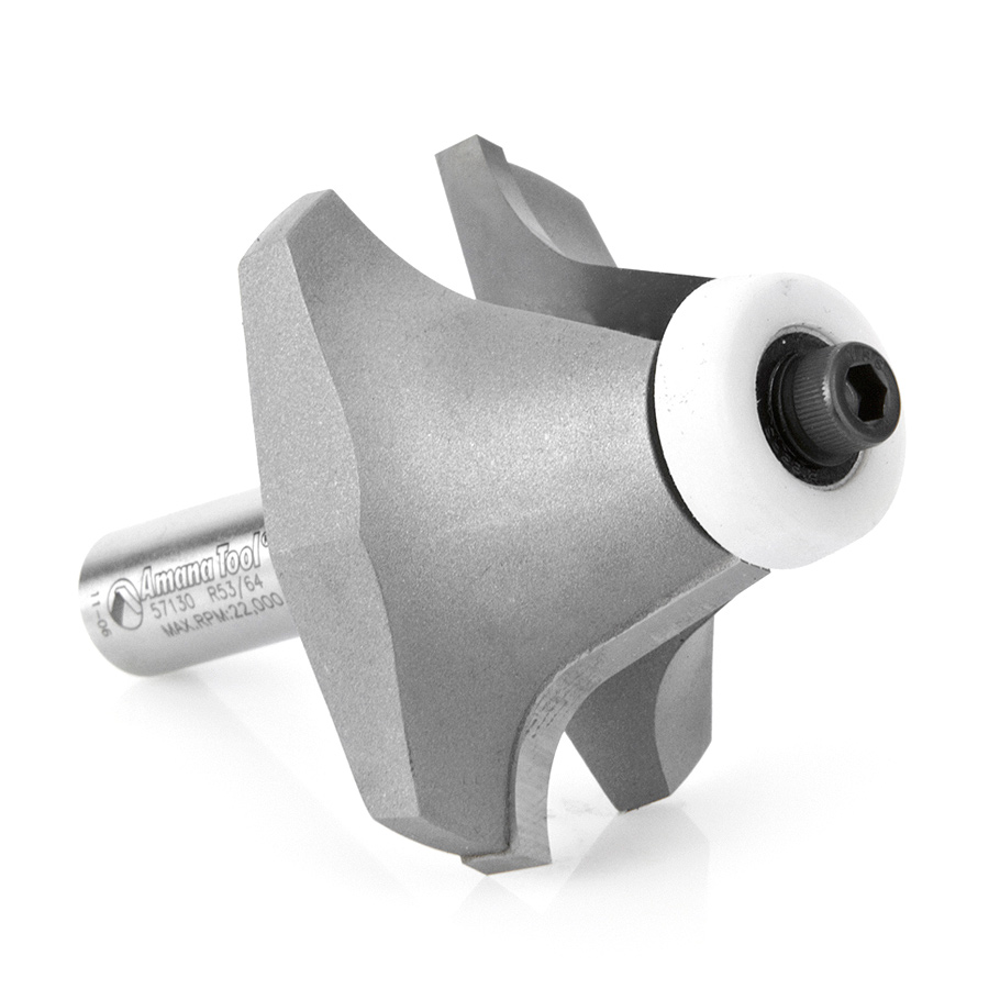 57130 Carbide Tipped Undermount Bowl Solid Surface 2-1/4 Dia x 1-1/4 x 18 Deg x 1/2 Inch Shank