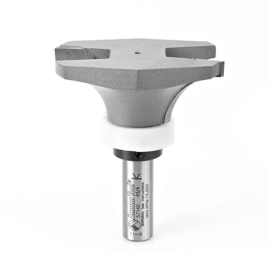 57140 Carbide Tipped Round Under Solid Surface 2-5/8 Dia x 1 Inch x 3/4 Radius x 1/2 Shank
