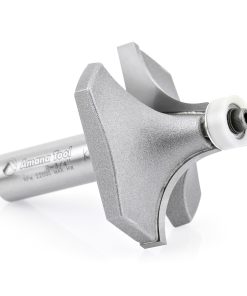 57141 Carbide Tipped Corner Rounding with Ultra-Glide Ball Bearing Guide Solid Surface 2 Dia x 1 Inch x 3/4 Radius x 1/2 Shank