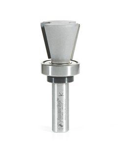 57142 Carbide Tipped Solid Surface Top Mount Bowl 14 Deg Angle x 1-1/8 Inch Dia x 1 x 1/2 Shank Router Bit