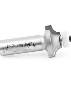 57149 Carbide Tipped Corner Rounding with Ultra-Glide Ball Bearing Guide Solid Surface 1 Inch Dia x 1/2 x 1/4 Radius x 1/2 Shank