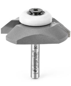 57159 Bevel Trim 50 Deg Angle x 1-55/64 Dia x 3/8 Cut Depth x 1/4 Inch Shank Router Bit for Wilsonart® HD Laminate Sinks
