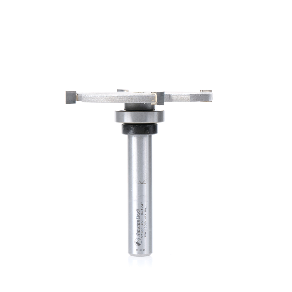 57166 Carbide Tipped 4 Wing Cut Out Solid Surface 3 Dia x 1/4 x 1/2 Inch Shank x 1 Depth of Cut