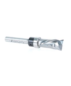 57172 Solid Carbide (Brazed To Steel Shank) Spiral Pattern/Plunge Compression 1/2 Dia x 1 x 1/4 Inch Shank With Upper Ball Bearing
