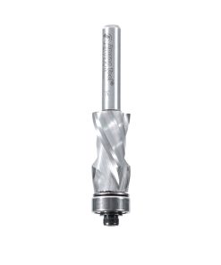 57173 Solid Carbide (Brazed To Steel Shank) Spiral Flush Trim Compression 1/2 Dia x 1 x 1/4 Inch Shank With Lower Ball Bearing