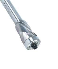 57174 Solid Carbide (Brazed To Steel Shank) Spiral Flush Trim Compression 22mm Dia x 1-9/64 x 1/2 Inch Shank With Lower Ball Bearing