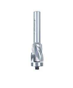 57174 Solid Carbide (Brazed To Steel Shank) Spiral Flush Trim Compression 22mm Dia x 1-9/64 x 1/2 Inch Shank With Lower Ball Bearing