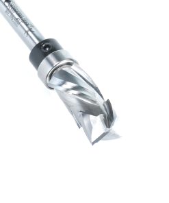57177 Solid Carbide (Brazed To Steel Shank) Spiral Pattern/Plunge Compression 1/2 Dia x 1 x 1/4 Inch Shank With Upper Ball Bearing