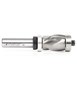 57178 Solid Carbide (Brazed To Steel Shank) Spiral Flush Trim Compression 7/8 Dia x 1-1/8 x 1/2 Inch Shank With Upper And Lower Ball Bearings