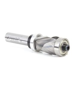 57178 Solid Carbide (Brazed To Steel Shank) Spiral Flush Trim Compression 7/8 Dia x 1-1/8 x 1/2 Inch Shank With Upper And Lower Ball Bearings